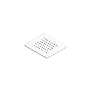 Grille d'aération rectangulaire blanche 127x115mm | oloupdemer.com