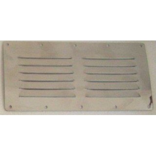 Grille d'aération rectangulaire 230x115mm, Inox