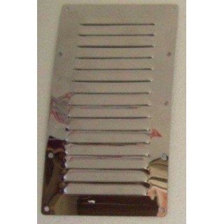 Grille d'aération rectangulaire 228x127mm, Inox