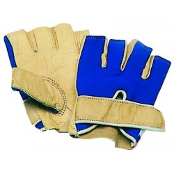 Gants cuir demi-doigts