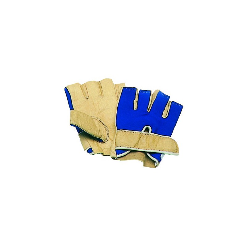 Gants cuir demi-doigts