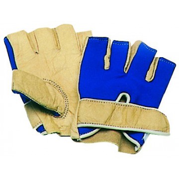 Gants cuir demi-doigts