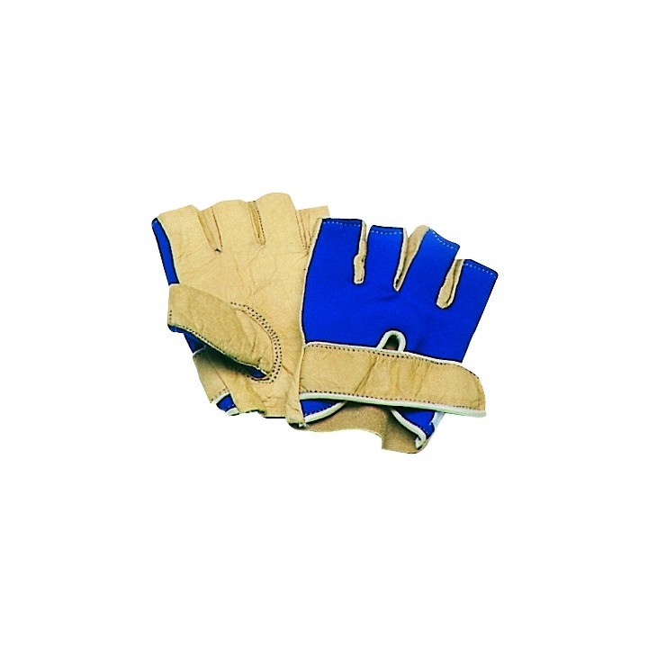 Gants cuir demi-doigts