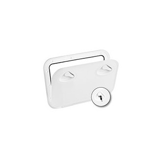 Trappe de rangement Mid Line avec serrure - 355x600 mm - blanc