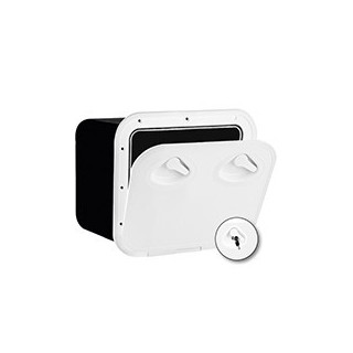 Boîte de rangement Mid Line couvercle + serrure - 380x380 mm | Oloupdemer.com