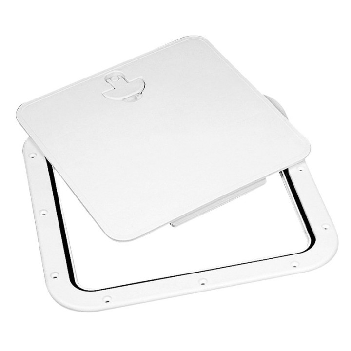 Trappe d'accès, à façade amovible, blanche, 380x380mm