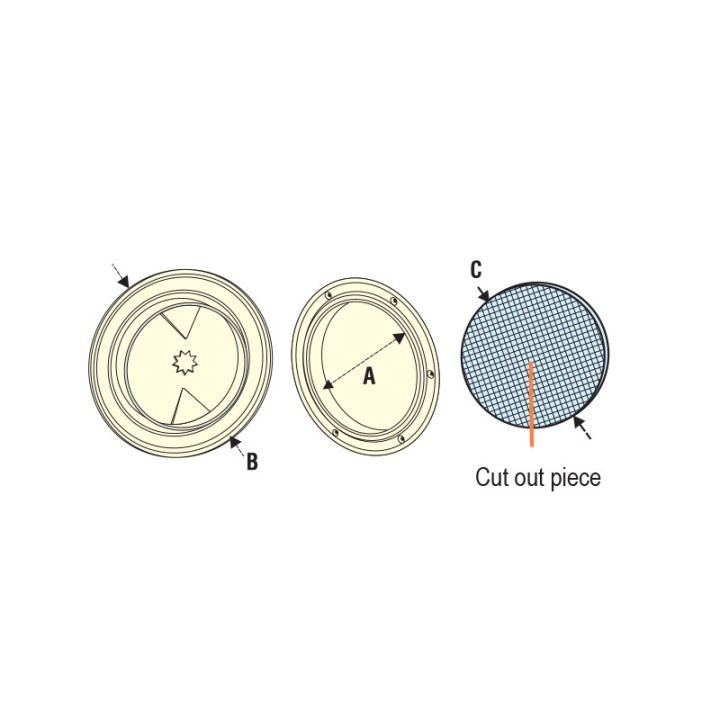 Trappe de visite ronde - Ø interne 150mm | Oloupdemer.com