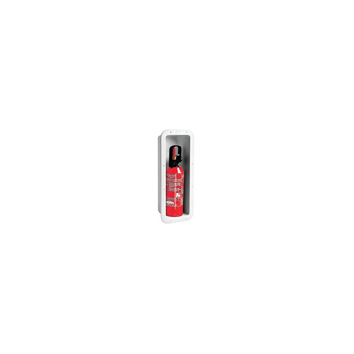 Casier de rangement pour extincteur 2kg - blanc | isonautique.com.com