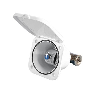 Boitier simple avec robinet eau froiode, 9,5 cm, couleur blanche