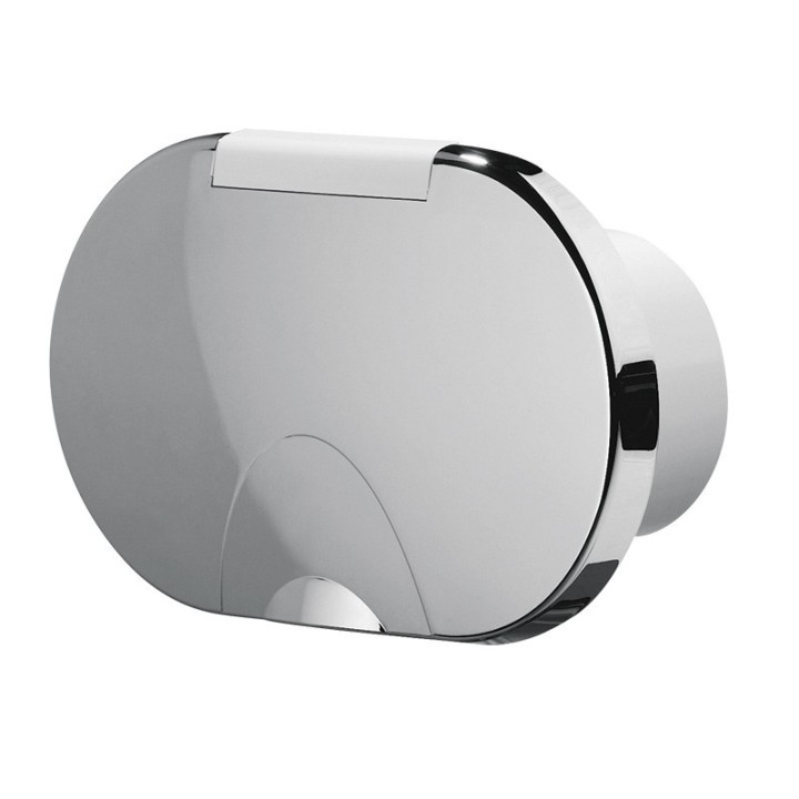 Boitier double douchette vide avec couvercle chromé