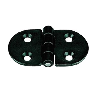 Charniére ronde 70x40x4.5mm, couleur blanche