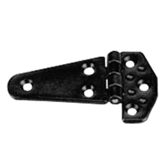 Charnière coudée 80x60x4.5mm, couleur noire