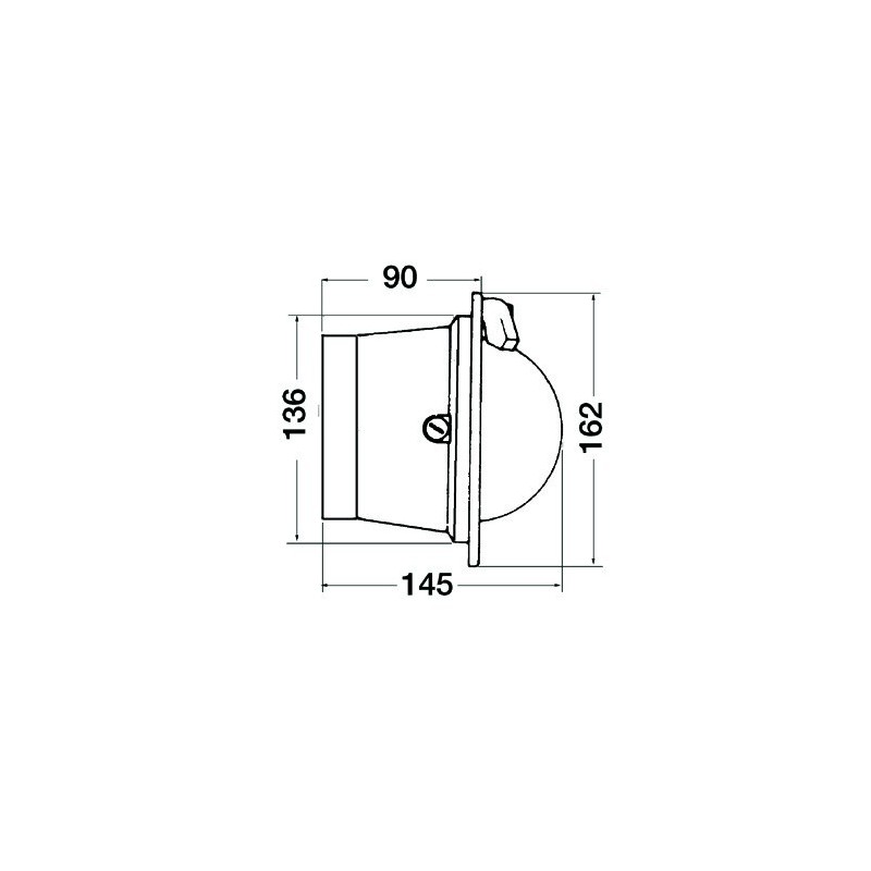 Compas Riviera 4" à paroi