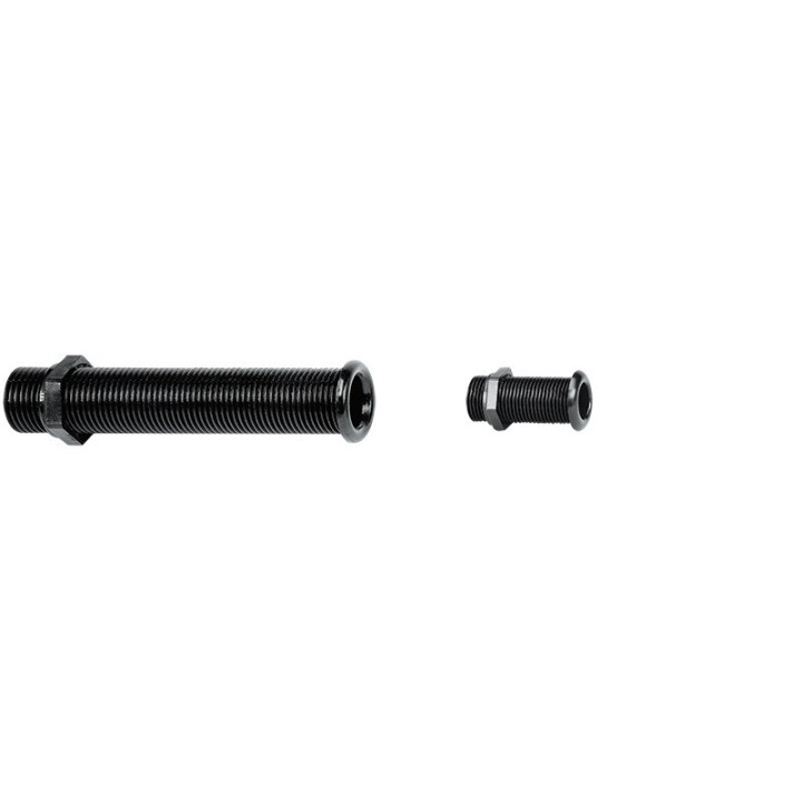 Passe-coque avec collerette standard Ø22mm, L155mm, couleur noire