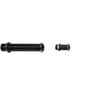 Passe-coque avec collerette standard Ø22mm, L62mm, couleur noire