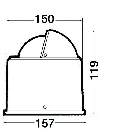 Compas Riviera 4" avec habitacle