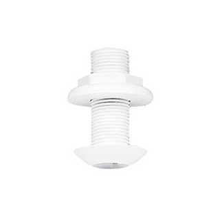 Passe-coque fileté de ø3/4 (19,5mm), de couleur blanche