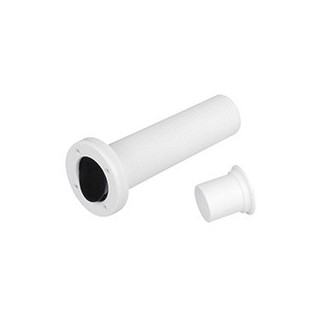 Passe-coque téléscopique avec clapet de non retour, Ø40mm, L65-195mm, couleur blanche