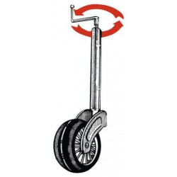 Roue jockey réglable 