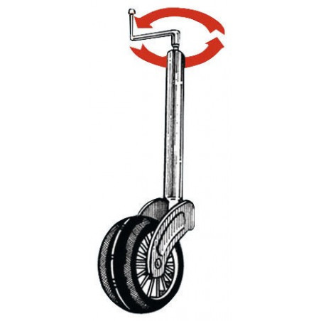 Roue jockey réglable 