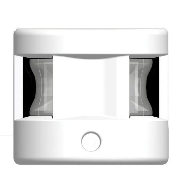 Feu de mât 225°, lumière LED blanche 12-15V & 0,5W, montage à la verticale, visibilité jusqu'à 2NM, couleur blanche