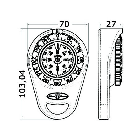 Compas portable Riviera 