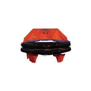 Radeau de survie OCEANO normes SOLAS - 15 personnes + pack de survie A