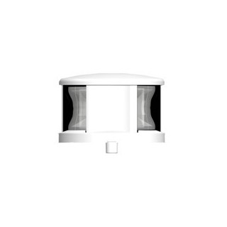 Feu tout horizon 360°, lumière LED blanche 12-15V & 1,5W, plateforme montée, visibilité jusqu'à 2NM, couleur blanche