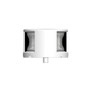 Feu de pont bicolor, lumière LED rouge et verte 12-15V DC et 1W, plateforme montée, visibilité jusqu'à 1 NM, couleur blanche