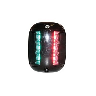Feu bicolor latéral FOS LED 20, couleur noire