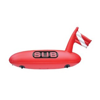 Bouée de balisage gonflable torpille ø28 x 88 cm