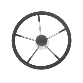 Volant inox, mousse noire, ø39cm