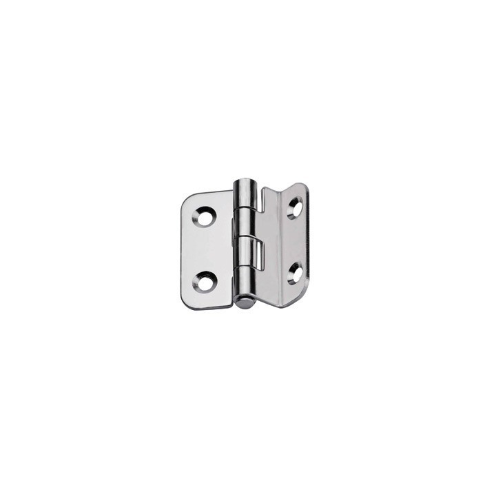 Charnière inox coudée standard 37 x 37 x 2 mm