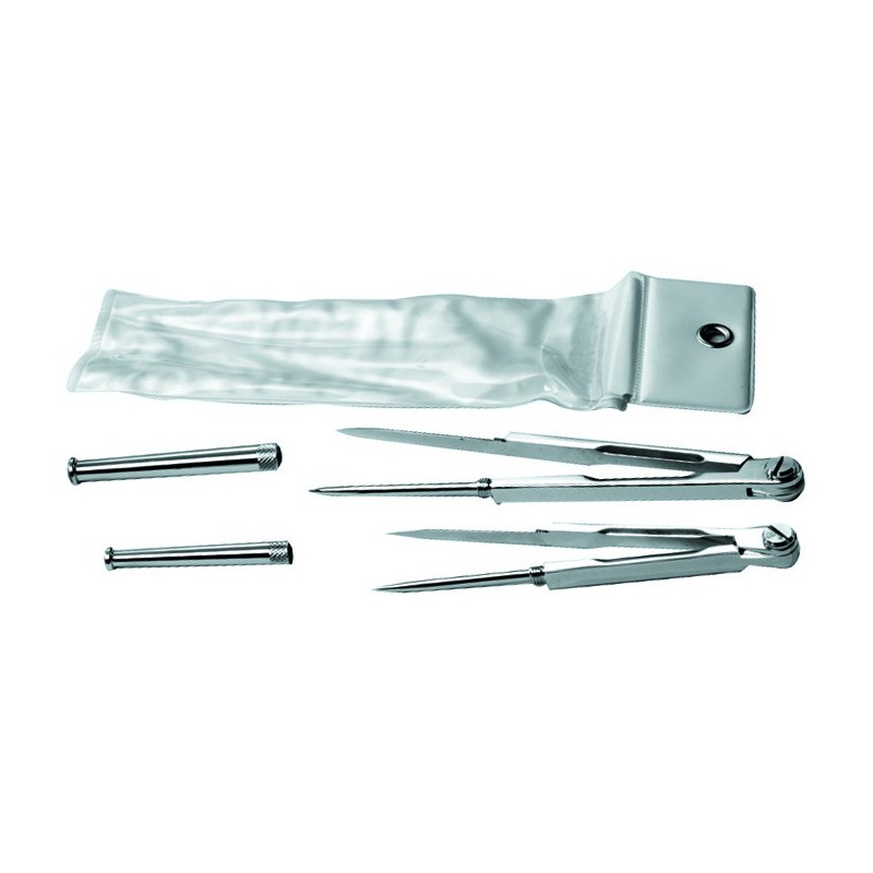 Compas laiton chromé 