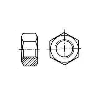 Ecrou hexagonal ø 4 mm Inox 316 DIN 934 / ISO 4032