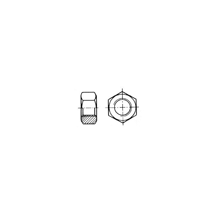 Ecrou hexagonal ø 4 mm Inox 316 DIN 934 / ISO 4032