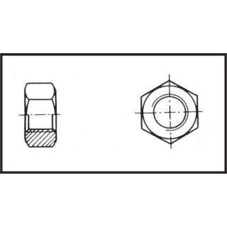 Ecrou hexagonal ø 8 mm Inox 316 DIN 934 / ISO 4032