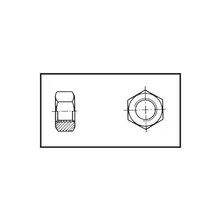 Ecrou hexagonal ø 8 mm Inox 316 DIN 934 / ISO 4032