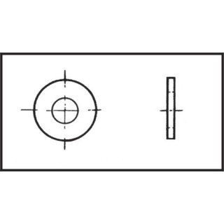 Rondelle large ø6x19 mm Inox 316 DIN 9021 / ISO 7093