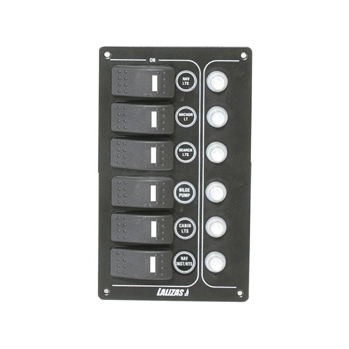 Tableau électrique Sp6 Offshore - 6 interrupteurs | Oloupdemer.com