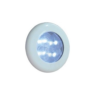 Lampe de plafond à LED, lumière blanche, embase blanche