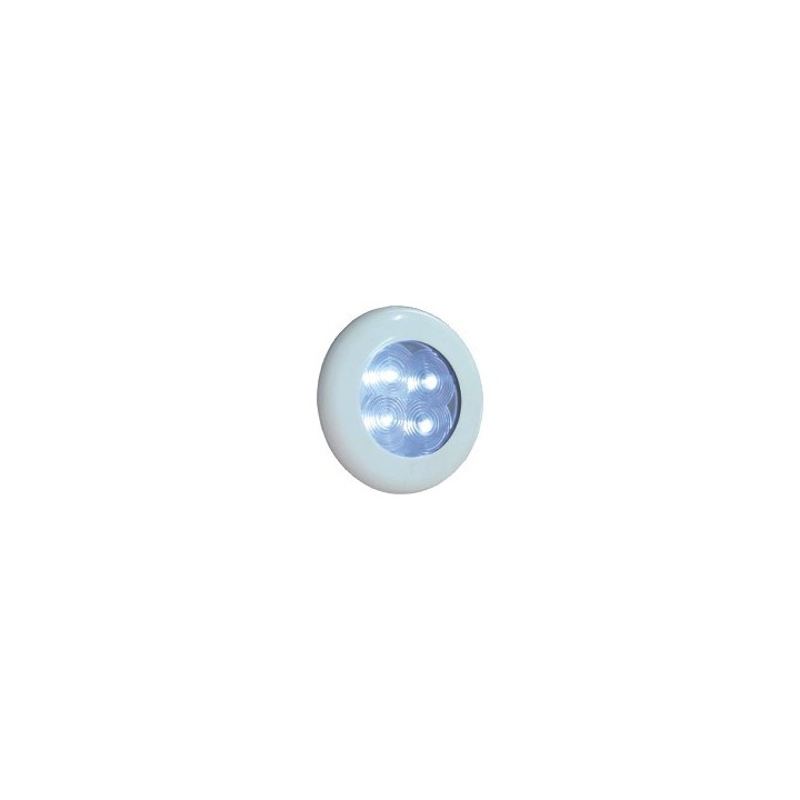 Lampe de plafond à LED, lumière blanche, embase blanche