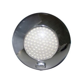 Plafonnier à LED, 54 LED, 24 V, chromé