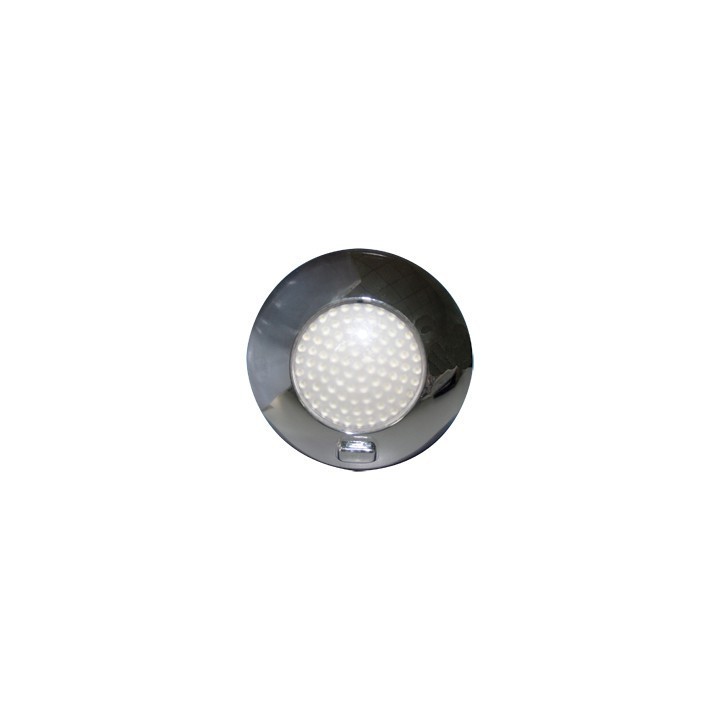 Plafonnier à LED, 54 LED, 24 V, chromé