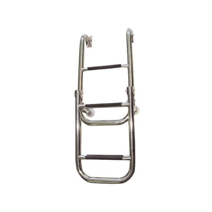 Echelle pliable en inox 2+3 marches - 280x1325mm