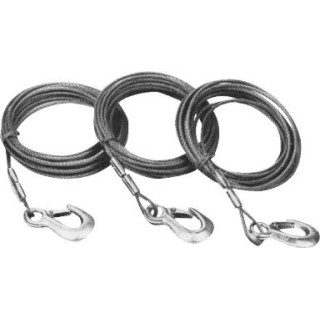 Câble pour treuil ø5mm - charge max 1700 Kg - avec palan