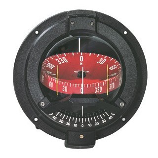 Compas Navigator bn-202 sur cloison étanche, rouge/noir