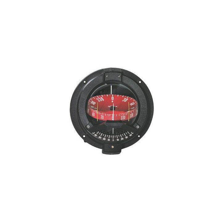 Compas Navigator bn-202 sur cloison étanche, rouge/noir