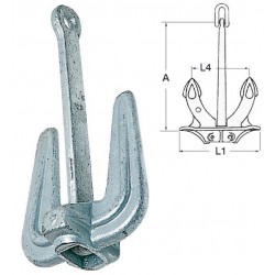 Ancre Hall acier galvanisé