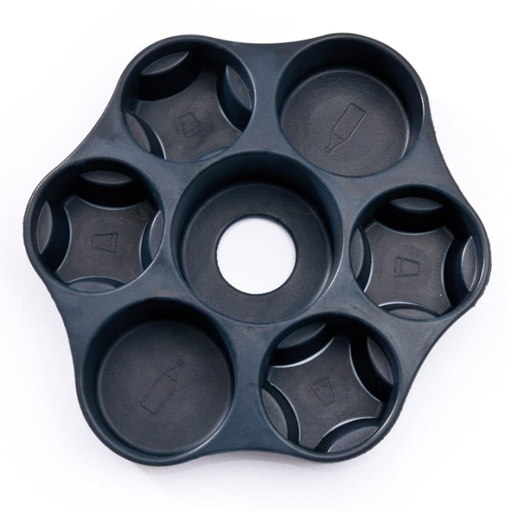 Plateau porte-verre ALVEA - 27x23x5 cm | Oloupdemer.com